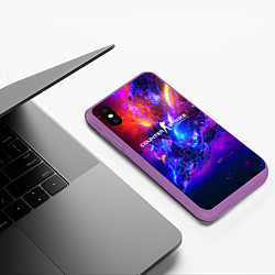Чехол iPhone XS Max матовый CS:GO Revenge of the Beasts, цвет: 3D-фиолетовый — фото 2