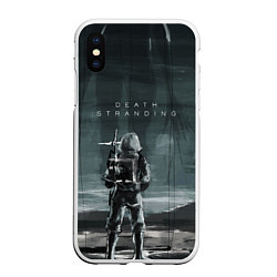 Чехол iPhone XS Max матовый Death Stranding: Dark Space, цвет: 3D-белый