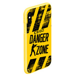 Чехол iPhone XS Max матовый Counter-Strike: Danger Zone, цвет: 3D-желтый — фото 2