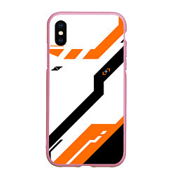 Чехол iPhone XS Max матовый CS:GO Asiimov Light, цвет: 3D-розовый