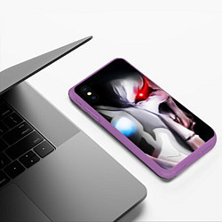 Чехол iPhone XS Max матовый Overlord - Ainz Ooal Gown, цвет: 3D-фиолетовый — фото 2