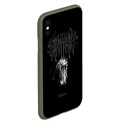 Чехол iPhone XS Max матовый Ghostemane, цвет: 3D-темно-зеленый — фото 2