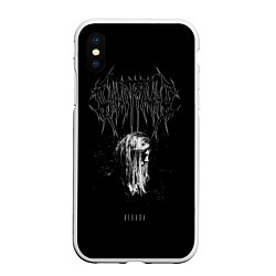 Чехол iPhone XS Max матовый Ghostemane, цвет: 3D-белый