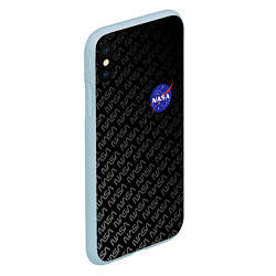 Чехол iPhone XS Max матовый NASA: Dark Space, цвет: 3D-голубой — фото 2