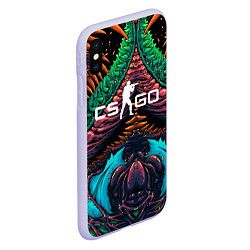 Чехол iPhone XS Max матовый CS GO hyper beast skin, цвет: 3D-светло-сиреневый — фото 2