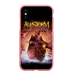 Чехол iPhone XS Max матовый Alestorm: Golden Ship, цвет: 3D-баблгам