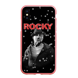 Чехол iPhone XS Max матовый Old Rocky, цвет: 3D-баблгам