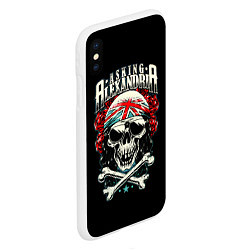 Чехол iPhone XS Max матовый Asking Alexandria: Alone In A Room, цвет: 3D-белый — фото 2