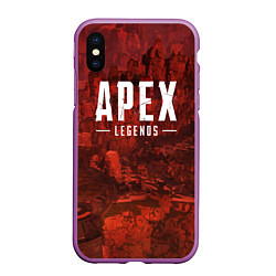 Чехол iPhone XS Max матовый Apex Legends: Boiling Blood