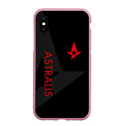 Чехол iPhone XS Max матовый Astralis: Dark Style, цвет: 3D-розовый