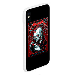 Чехол iPhone XS Max матовый Metallica: Death Storm, цвет: 3D-белый — фото 2