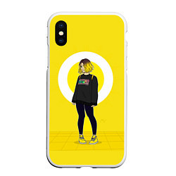 Чехол iPhone XS Max матовый Tessa: Yellow Fashion