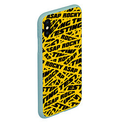 Чехол iPhone XS Max матовый ASAP Rocky: Light Style, цвет: 3D-мятный — фото 2