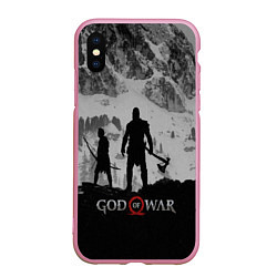 Чехол iPhone XS Max матовый God of War: Grey Day, цвет: 3D-розовый