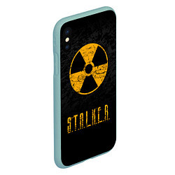 Чехол iPhone XS Max матовый STALKER: Radioactive, цвет: 3D-мятный — фото 2