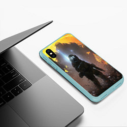 Чехол iPhone XS Max матовый Apex Legends: Sunrise, цвет: 3D-мятный — фото 2