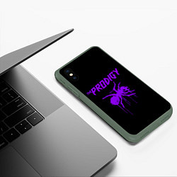Чехол iPhone XS Max матовый The Prodigy: Violet Ant, цвет: 3D-темно-зеленый — фото 2