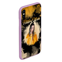 Чехол iPhone XS Max матовый Billie Eilish: Aqua, цвет: 3D-сиреневый — фото 2