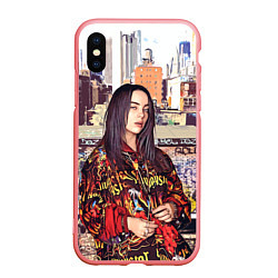 Чехол iPhone XS Max матовый Billie Eilish: Street Style, цвет: 3D-баблгам