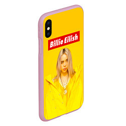 Чехол iPhone XS Max матовый Billie Eilish: MyBoi, цвет: 3D-розовый — фото 2
