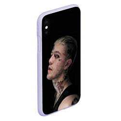 Чехол iPhone XS Max матовый Lil Peep: Dark Angel, цвет: 3D-светло-сиреневый — фото 2