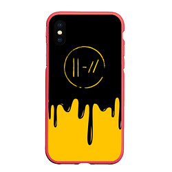 Чехол iPhone XS Max матовый 21 Pilots: Liquid Paint