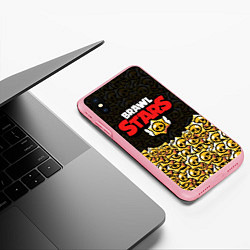 Чехол iPhone XS Max матовый Brawl Stars: Black Style, цвет: 3D-баблгам — фото 2