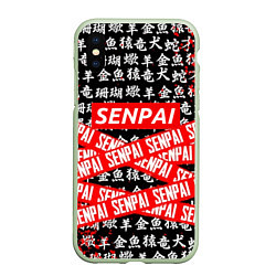 Чехол iPhone XS Max матовый SENPAI