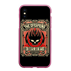 Чехол iPhone XS Max матовый The Offspring: Days Go By, цвет: 3D-малиновый