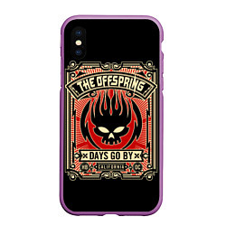 Чехол iPhone XS Max матовый The Offspring: Days Go By, цвет: 3D-фиолетовый