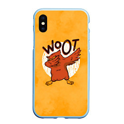 Чехол iPhone XS Max матовый Woot Dab, цвет: 3D-голубой