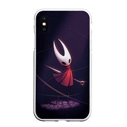 Чехол iPhone XS Max матовый Hollow Knight, цвет: 3D-белый