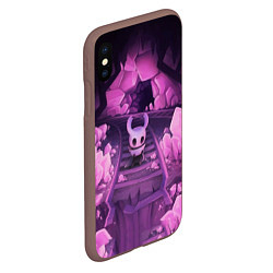 Чехол iPhone XS Max матовый Hollow Knight, цвет: 3D-коричневый — фото 2