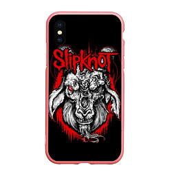 Чехол iPhone XS Max матовый Slipknot: Devil Goat, цвет: 3D-баблгам