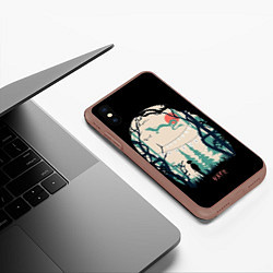 Чехол iPhone XS Max матовый Хранители Леса, цвет: 3D-коричневый — фото 2