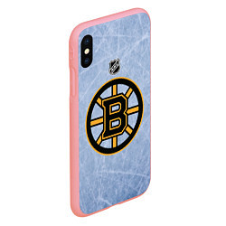 Чехол iPhone XS Max матовый Boston Bruins: Hot Ice, цвет: 3D-баблгам — фото 2