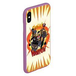 Чехол iPhone XS Max матовый Techies габен - Have Fun!, цвет: 3D-фиолетовый — фото 2