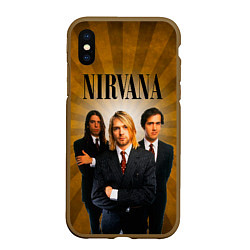 Чехол iPhone XS Max матовый Nirvana, цвет: 3D-коричневый