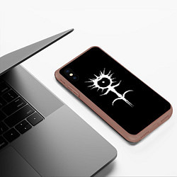 Чехол iPhone XS Max матовый GHOSTEMANE, цвет: 3D-коричневый — фото 2