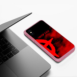Чехол iPhone XS Max матовый Сектор Газа, цвет: 3D-малиновый — фото 2