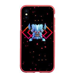 Чехол iPhone XS Max матовый Dota 2 - Spirit Breaker, цвет: 3D-красный