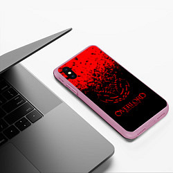 Чехол iPhone XS Max матовый Overlord, цвет: 3D-розовый — фото 2