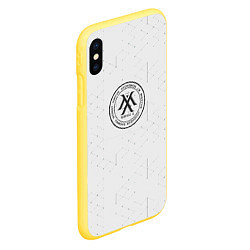 Чехол iPhone XS Max матовый Monsta x, цвет: 3D-желтый — фото 2