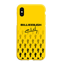 Чехол iPhone XS Max матовый Billie Eilish: Yellow Autograph