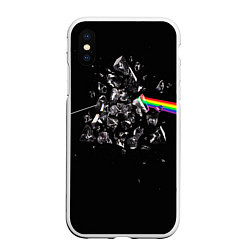 Чехол iPhone XS Max матовый PINK FLOYD, цвет: 3D-белый