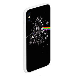 Чехол iPhone XS Max матовый PINK FLOYD, цвет: 3D-белый — фото 2