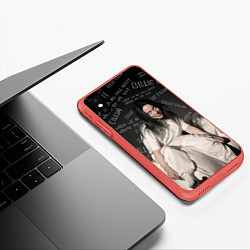 Чехол iPhone XS Max матовый BILLIE EILISH: Where Do We Go, цвет: 3D-красный — фото 2