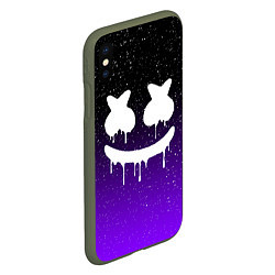 Чехол iPhone XS Max матовый MARSHMELLO, цвет: 3D-темно-зеленый — фото 2