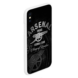 Чехол iPhone XS Max матовый Arsenal, цвет: 3D-белый — фото 2