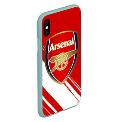 Чехол iPhone XS Max матовый Arsenal, цвет: 3D-мятный — фото 2